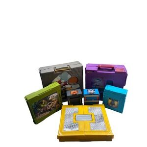 Matchbox Action Drivers Playsets Lot of 7 Dioramas Construction Pirate Dinosaur